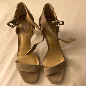 Vince Camuto Bevvyn Taupe Heeled Sandals
